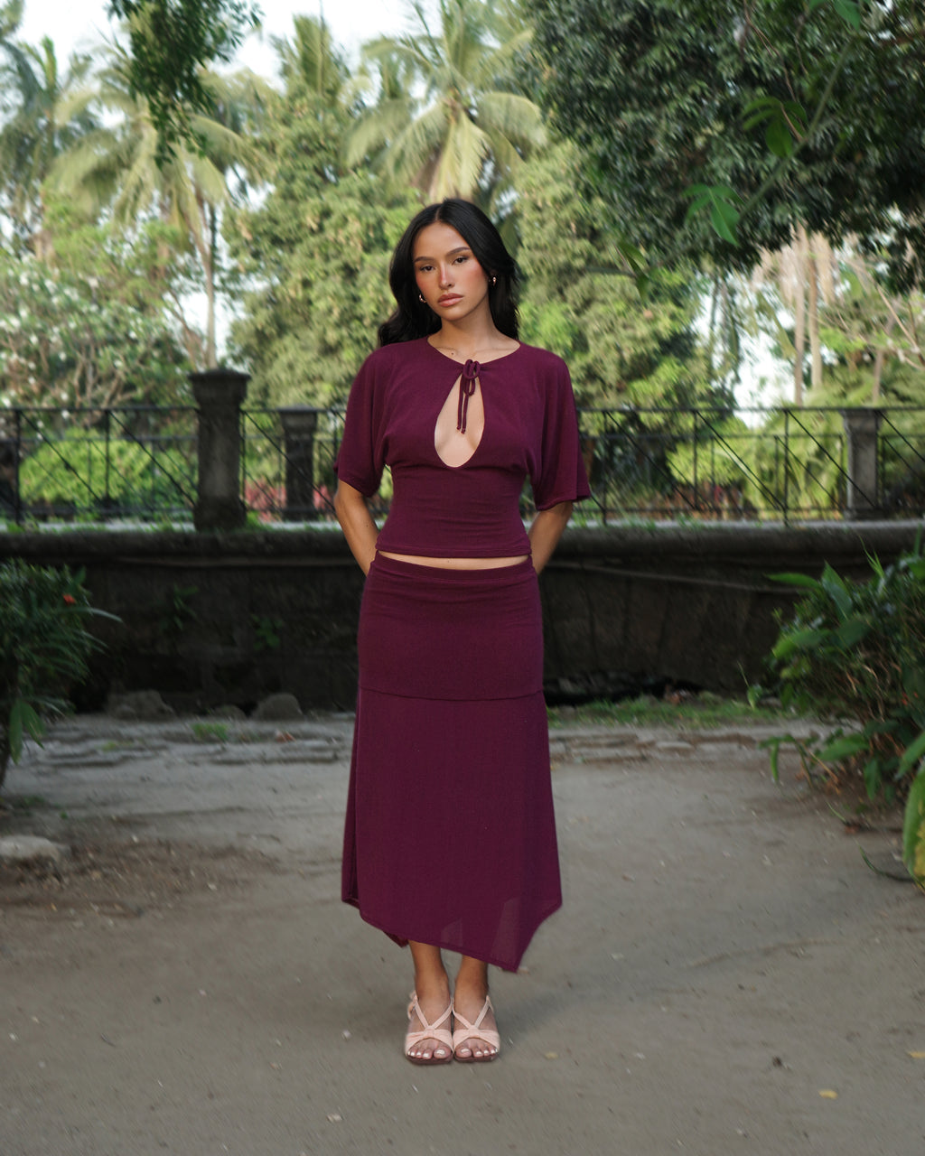 The Maeve Set in Plum
