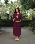 The Maeve Set in Plum