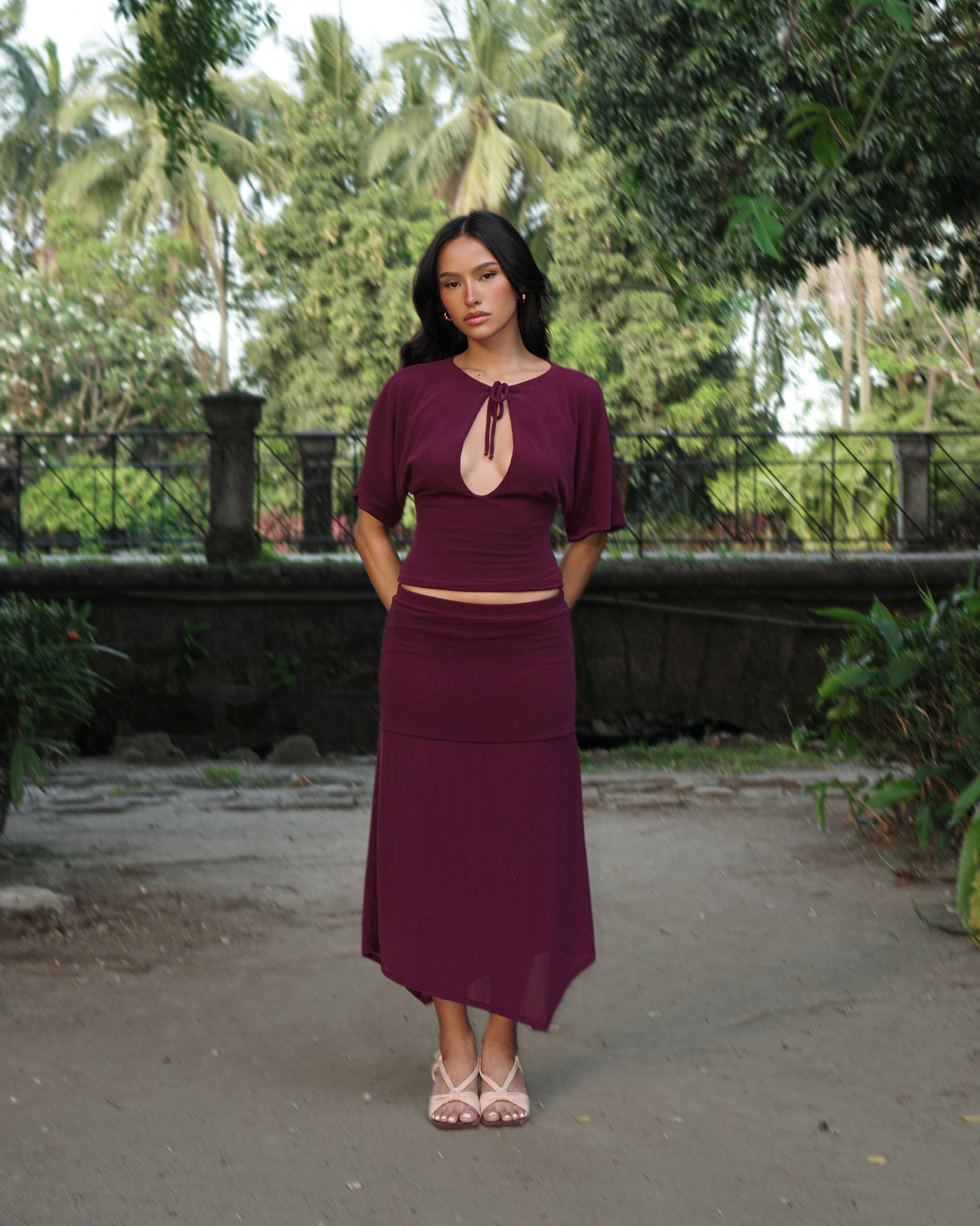 The Maeve Set in Plum