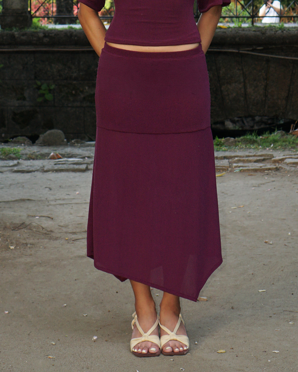 The Maeve Skirt in Plum