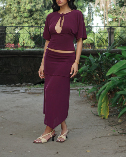 The Maeve Set in Plum