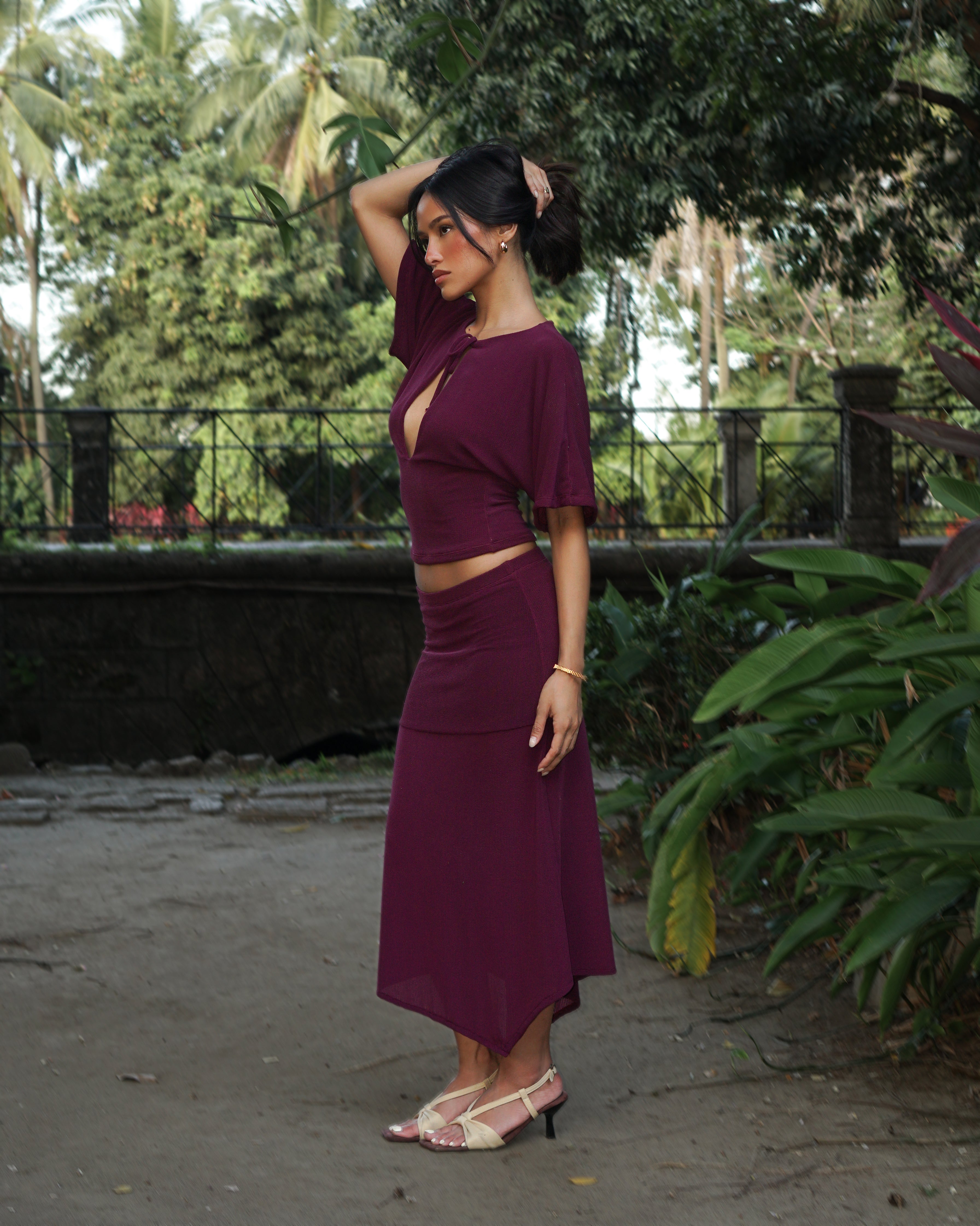 The Maeve Set in Plum